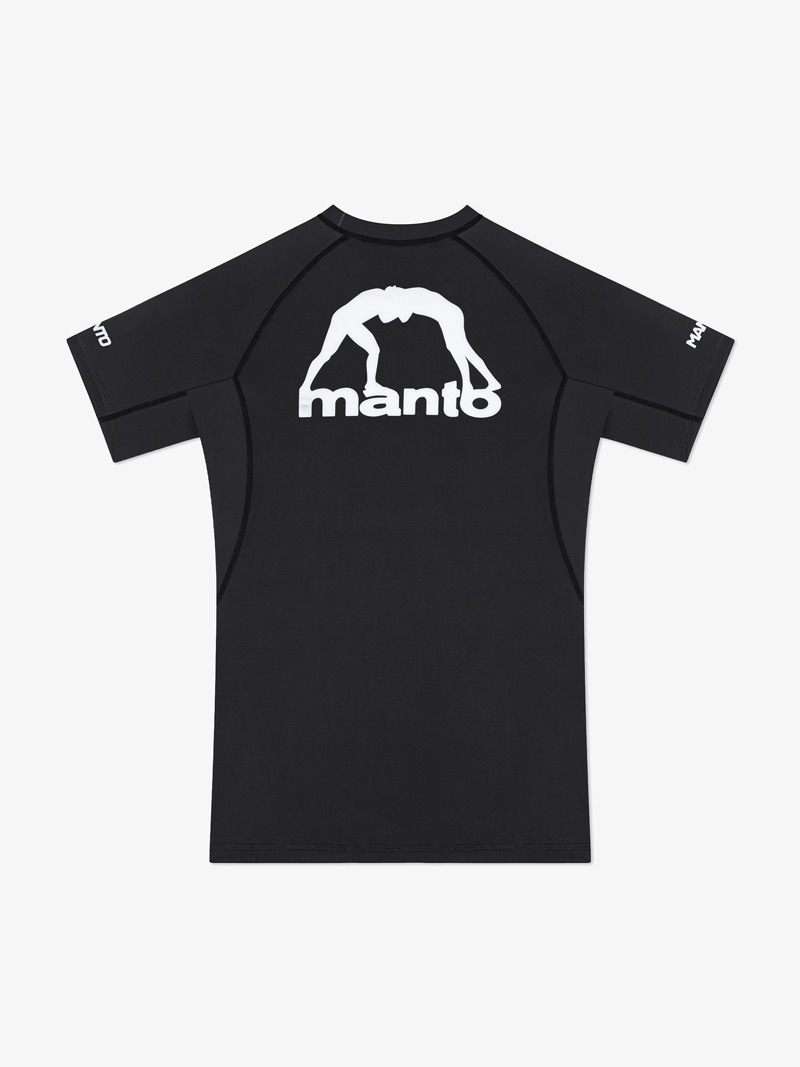 MANTO logo dual RASHGUARD-black